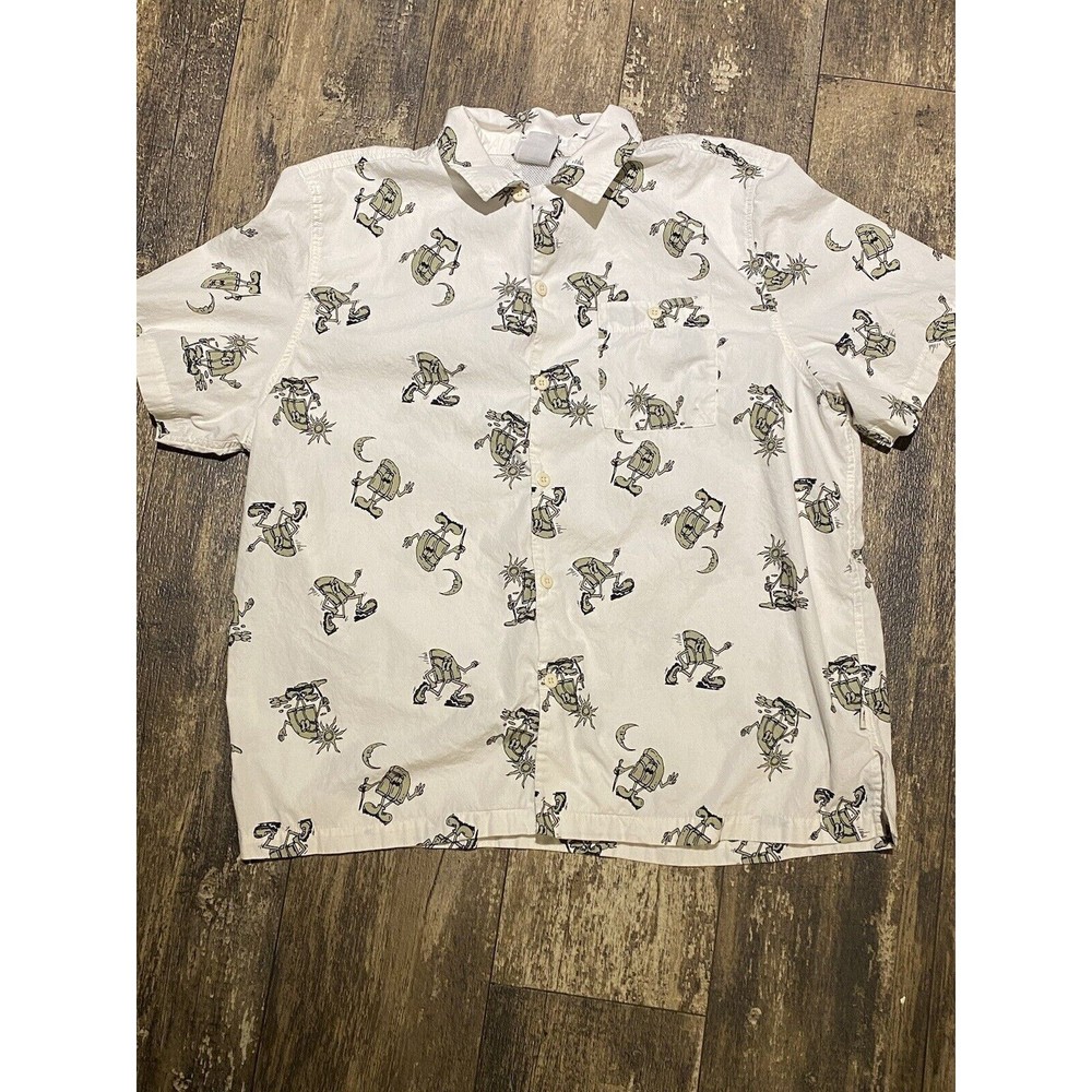 The North Face Valley easy button up Men's shirt size XL unique pattern